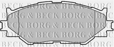 BORG & BECK bbp1993 -  Комплект тормозных колодок, дисковый тормоз